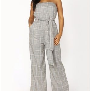 Plaid jumpsuit